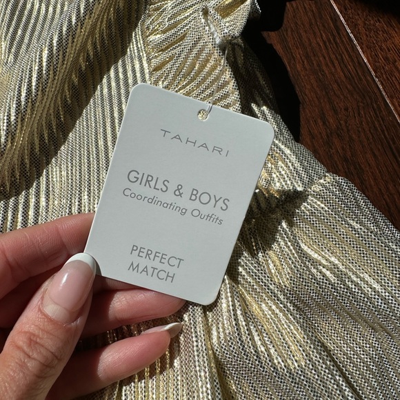 Gold Tahari Toddler Dress NWT - Picture 6 of 8